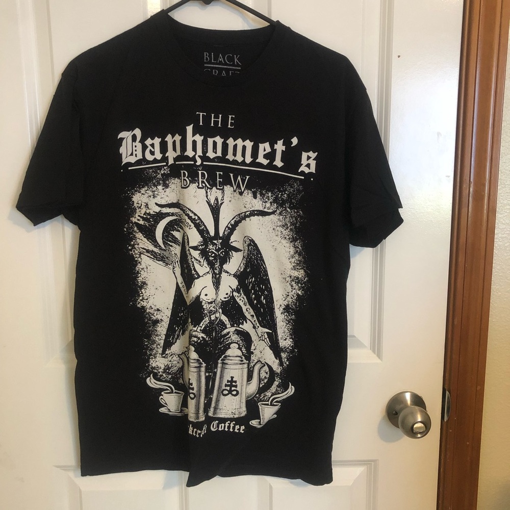 Blackcraft Baphomet’s Brew Blackcraft Coffee Men’s T-Shirt (Medium)